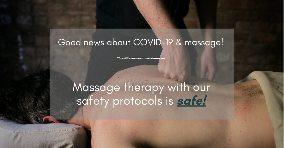 covid-19 and massage therapy is #covidsafe